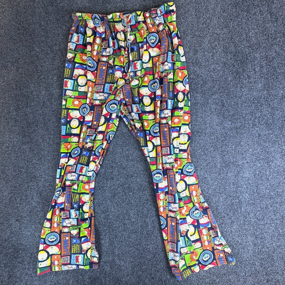 Comedy Central South Park Pajama Pants Mens 27x25.5 Multicolor All Over Print